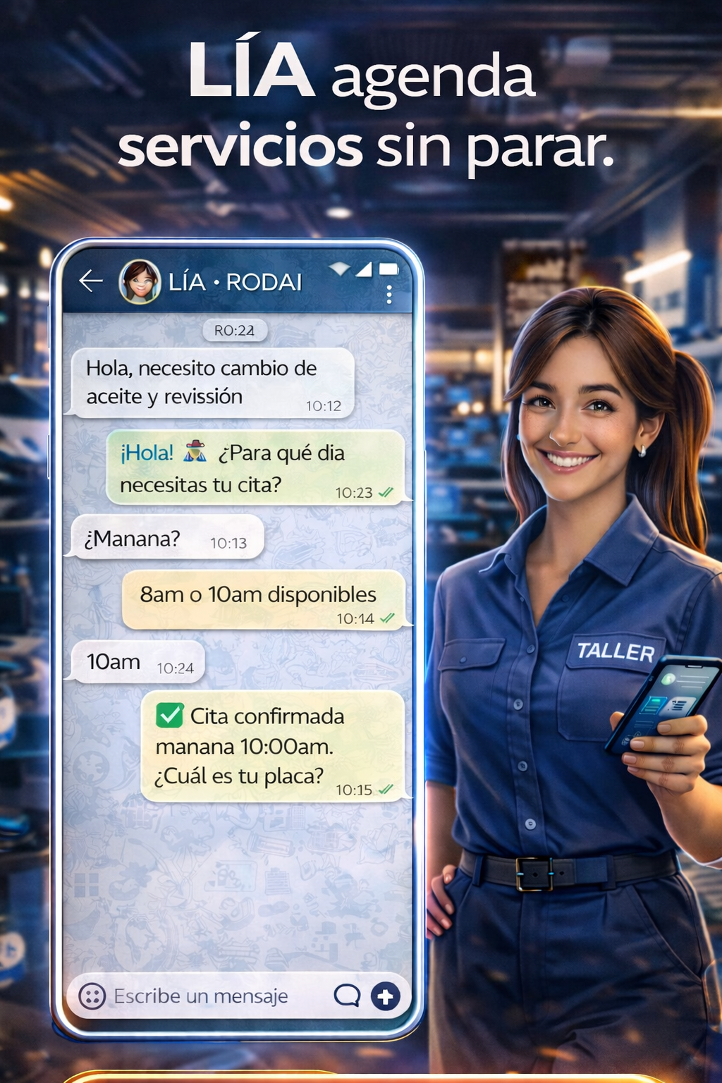 Chatbot WhatsApp para talleres automotrices